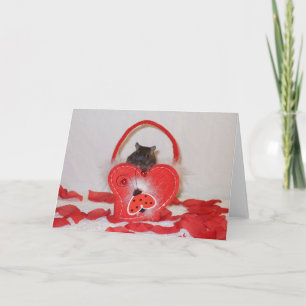 A gerbil valentine's card