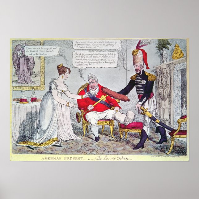 A German Present or the Lover's Token Poster (Front)