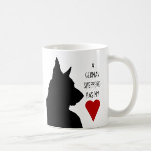 "A German Shepherd has my heart" mug