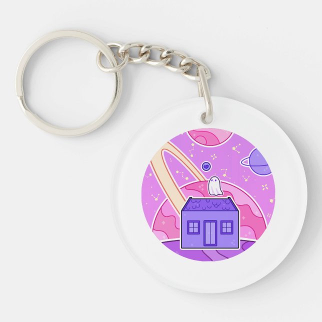 A ghost that lives on space key ring (Front)