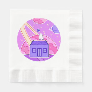 A ghost that lives on space napkin