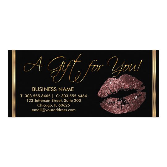 A Gift Certificate Dark Rose Lipstick Business 2