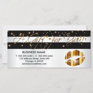 *A Gift Certificate Gold Lips
