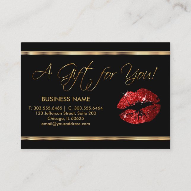 A Gift Certificate Red Lipstick (Front)