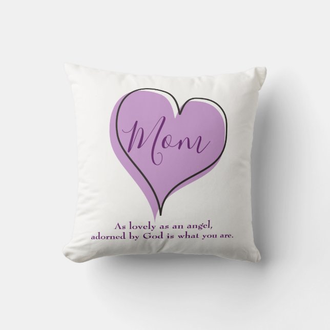 A gift for mom cute heart cushion (Front)