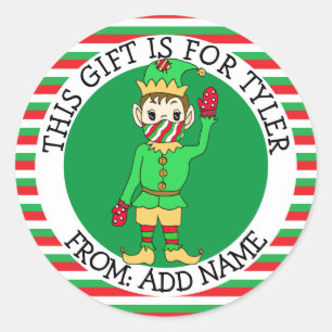 A Gift For Personalised To and From Elf Gift Tags