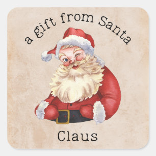 A gift for Santa Claus Square Sticker