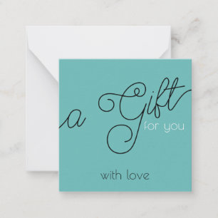 A Gift For You Card - your Ideas - Typography 1