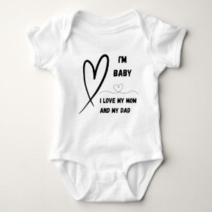 A gift for your pregnant wife or your newborn  baby bodysuit