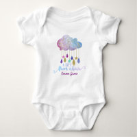 A Gift From Above Rainbow Cloud & Gold Baby Girl