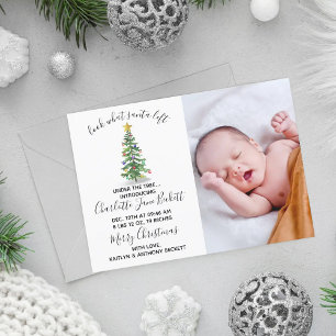 A Gift From Santa   Christmas Birth Announcement