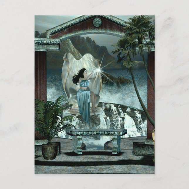 A Gift From The Gods Fantasy 3D Postcard (Front)
