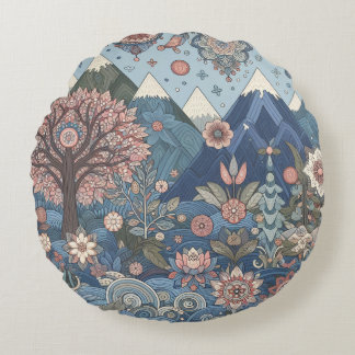 A gift full of sincerity round cushion