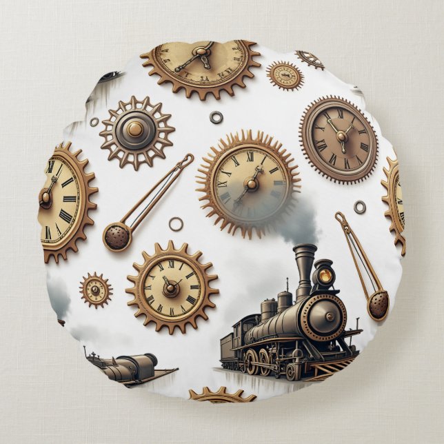 A gift full of sincerity round cushion (Front)