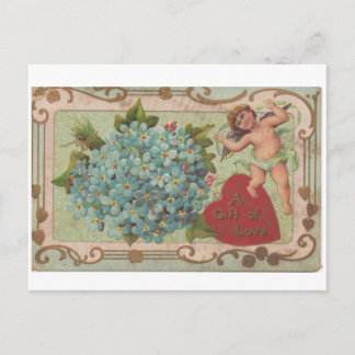 A Gift of Love Antique Valentine Holiday Postcard