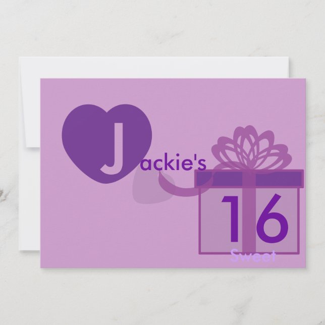 A Gift To Your Heart Invitation-Customise Invitation (Front)