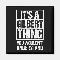 A gilbert thing wouldn't understand surname name