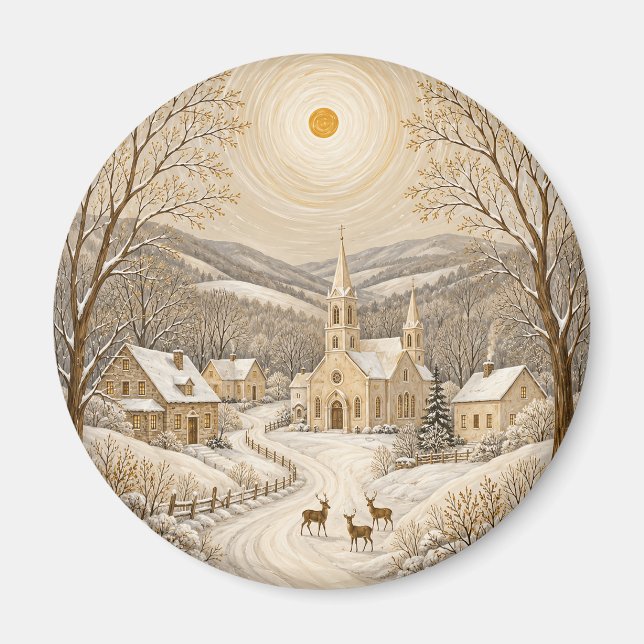 A Gilded Winter Haven Magnet (Front)