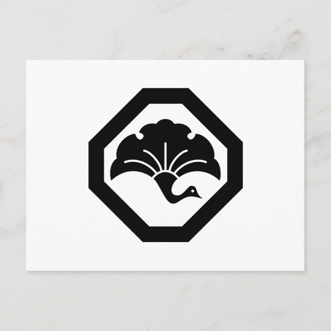 A Ginkgo Crane in a Corner Postcard (Front)