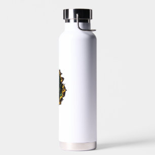 A Giraffe Inside An Archway Decorated With Shiny C Water Bottle