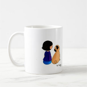 A Girl And Her Pug Coffee Mug