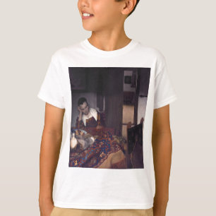 A Girl Asleep by Johannes Vermeer T-Shirt