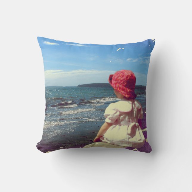 A Girl By the Sea Cushion (Front)