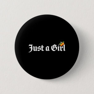 A Girl Gothic Old Engliext Orange Fruit Graphic 6 Cm Round Badge