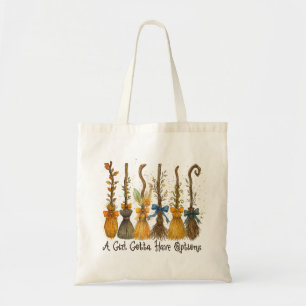 A Girl Gotta Have Options Halloween Tote Bag