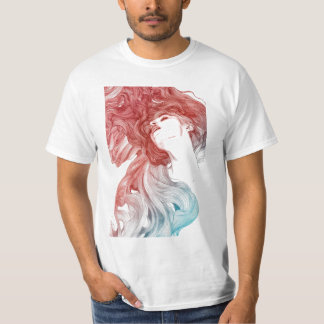 A girl hairstyle t-shirt