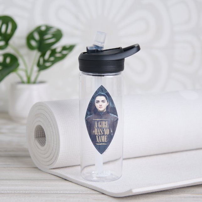 "A Girl Has No Name" Arya Stark Graphic Water Bottle (Yoga)
