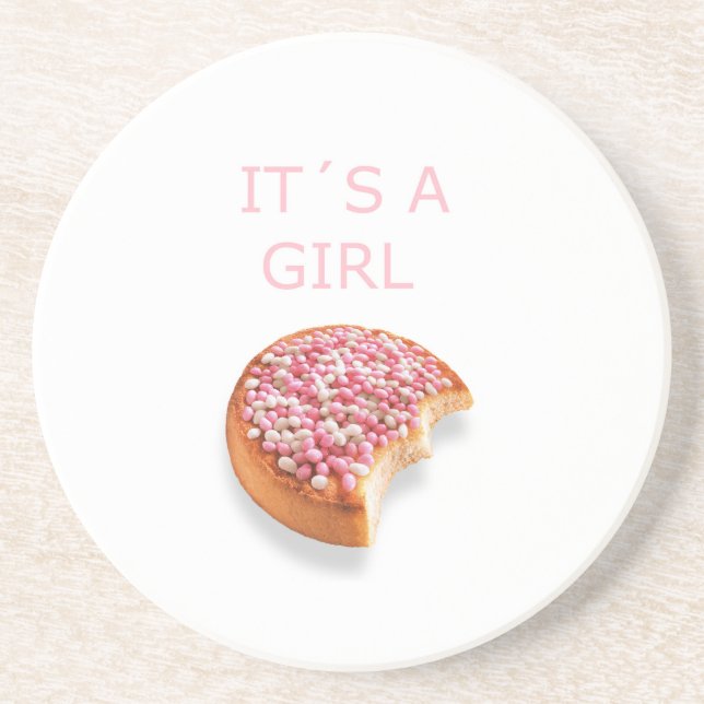 a girl is born coaster (Front)