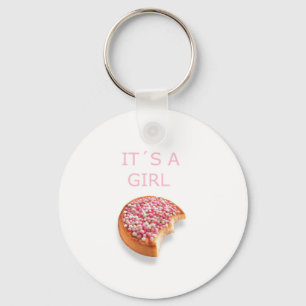 a girl is born key ring