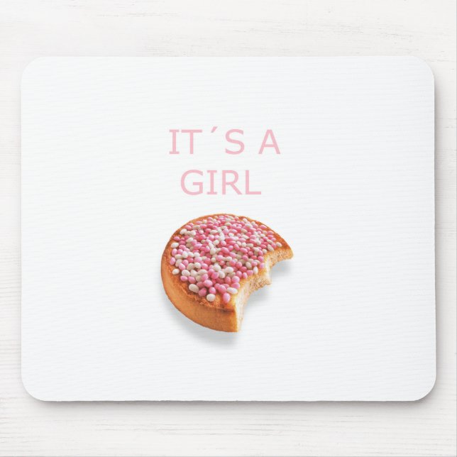 a girl is born mouse pad (Front)
