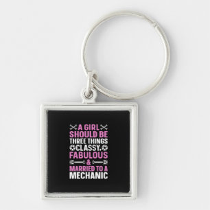 A Girl Married To A Mechanic Key Ring