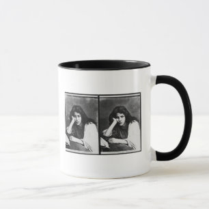 A Girl of Chioggia Dreaming of Her Loves (b/w phot Mug