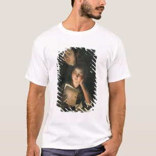 A Girl reading a letter by Candlelight T-Shirt