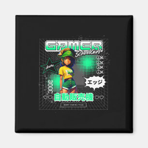 A Girl Who Loves Anime Game School Girl Magnet