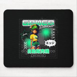 A Girl Who Loves Anime Game School Girl Mouse Pad