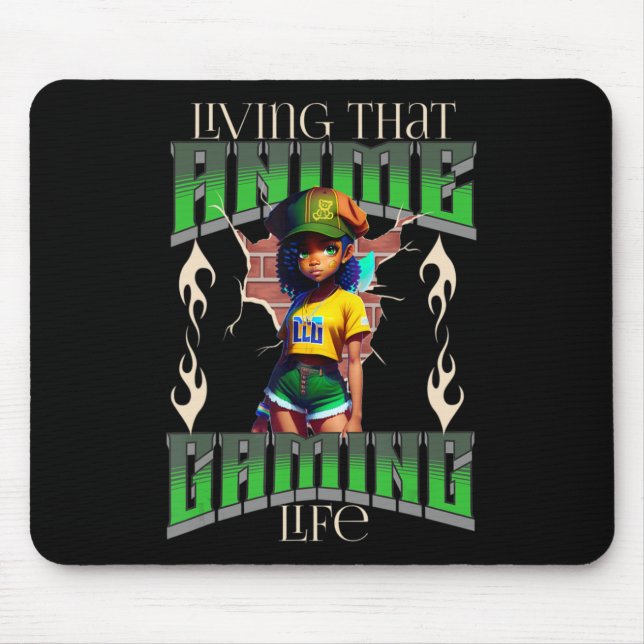 A Girl Who Loves Anime Japanese Mouse Pad (Front)