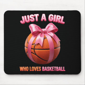 A Girl Who Loves Basball Women Girls Mum Sports Mouse Pad