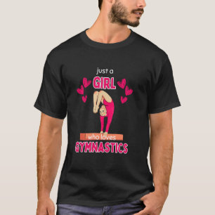 A GIRL WHO LOVES GYMNASTICS Gymnast Balance Beam G T-Shirt