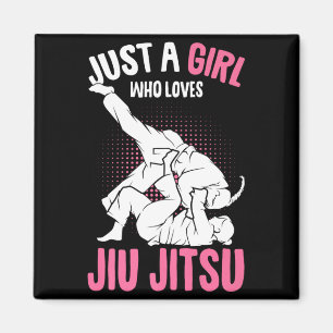 a Girl who loves Jiu Jitsu Kids Brazilian Jiujitsu Magnet