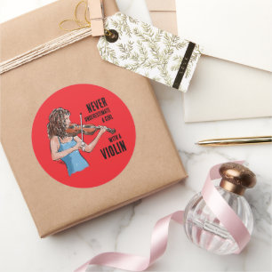 A Girl with a Violin Sticker