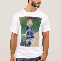 A girl with a watering can by Auguste Renoir