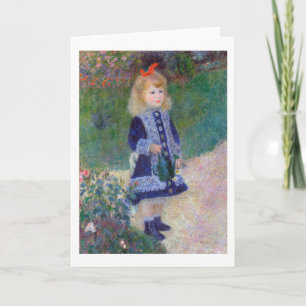 A Girl with a Watering Can, Renoir Card
