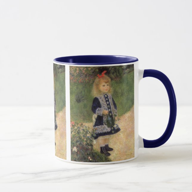 A Girl with Watering Can by Pierre Renoir Mug (Right)