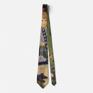 A Girl with Watering Can by Pierre Renoir Tie