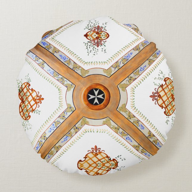 A Glass Ceiling Round Cushion (Back)
