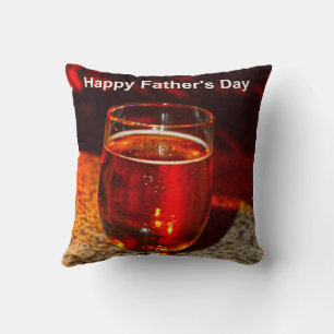 A glass of beer for Father’s Day Cushion